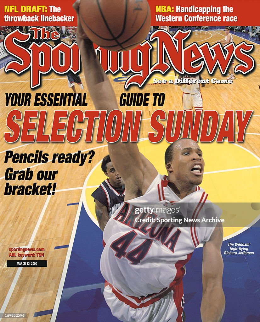 NCAA Basketball Covers - Arizona Wildcats' Richard Jefferson - March 13, 2000