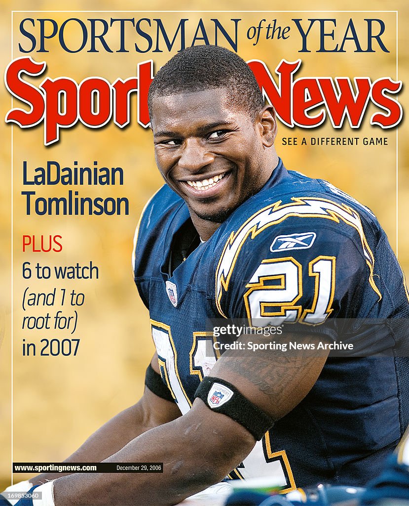 NFL Covers - San Diego Chargers RB LaDainian Tomlinson - December 29, 2006