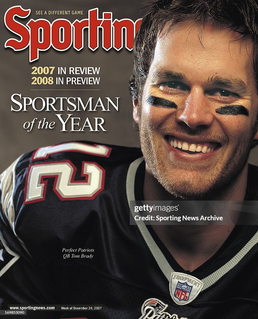NFL Covers - New England Patriots QB Tom Brady - Sportsman of the Year - December 24, 2007