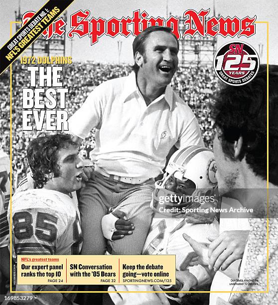 Miami Dolphins Head Coach Don Shula and the '72 Dolphins 1972 Dolphins - The Best Ever - Sporting News via Getty Images 125