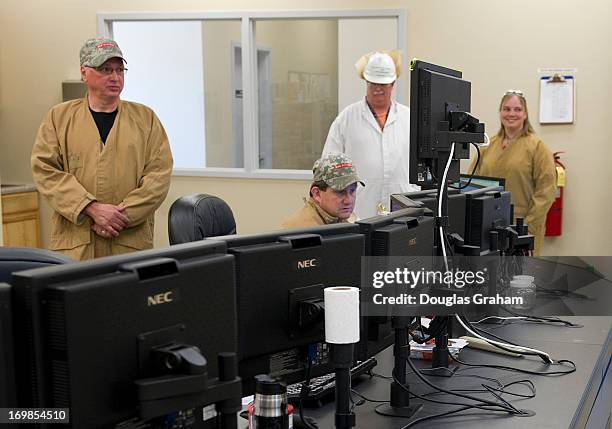 May 30: Phil Reed and David Hicks monitor control panels of the operations at the Radford Army Ammunition Plant.The primary mission of Radford Army...