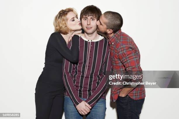 Evan Rachel Wood, Shia LaBeouf, and James Buckley are photographed for Entertainment Weekly Magazine on January 22, 2013 in Park City, Utah.