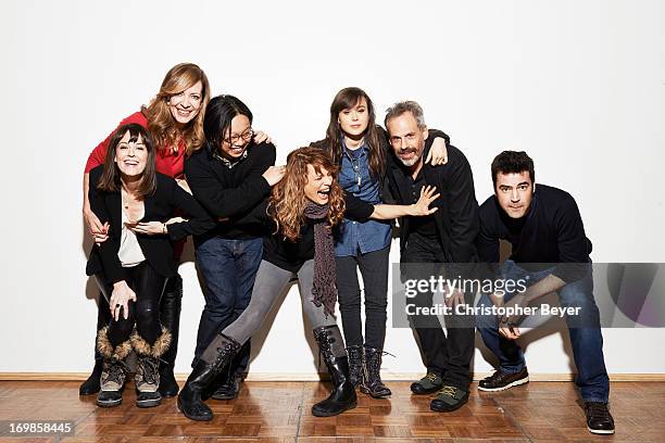 Allison Janney, Ellen Page, Ron Livingston, Rosemarie DeWitt, Lynn Shelton, Josh Pais, Tomo Nakayama are photographed for Entertainment Weekly...