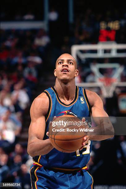 Jerome Williams of the Detroit Pistons shoots the ball against the Sacramento Kings during a game played on January 22, 1997 at Arco Arena in...