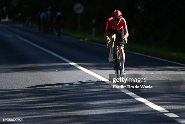 Ewen Costiou of France and Team Arkea Samsic attacks during the 83rd Skoda Tour Luxembourg 2023, Stage 5 a 172.2km stage from Mersch to Luxembourg -...