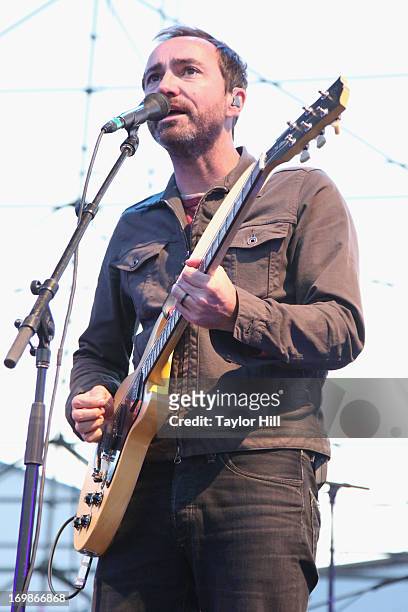 James Mercer of The Shins performs at Williamsburg Park on May 26, 2013 in the Brooklyn borough of New York City.