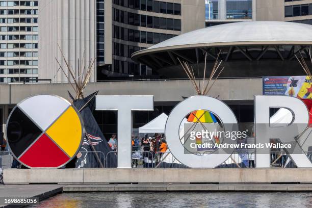 September 30 - National Day for Truth and Reconciliation at Nathan Phillips Square in Toronto, September 30, 2023.