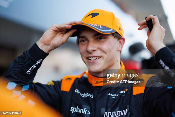 Oscar Piastri of Australia, McLaren F1 Team, MCL60, Mercedes engine seen during qualifying ahead of the F1 Grand Prix of Japan at Suzuka...