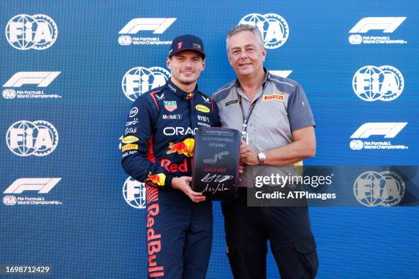 Max Verstappen of the Netherlands driving the Oracle Red Bull Racing RB19 seen during qualifying ahead of the F1 Grand Prix of Japan at Suzuka...