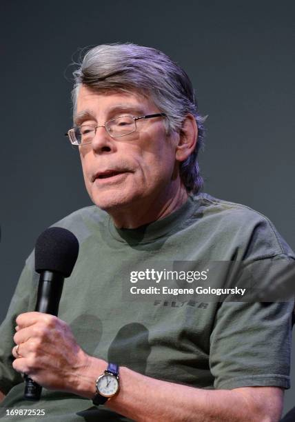 Stephen King attends Meet the Creators at Apple Store Soho on June 3, 2013 in New York City.