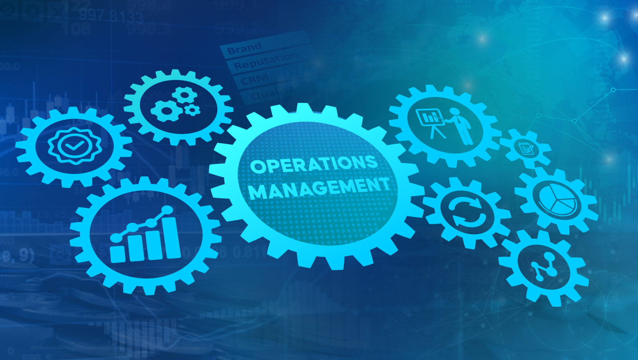 Operation management business process control optimisation industrial technology concept Operation management business process control optimisation industrial technology concept