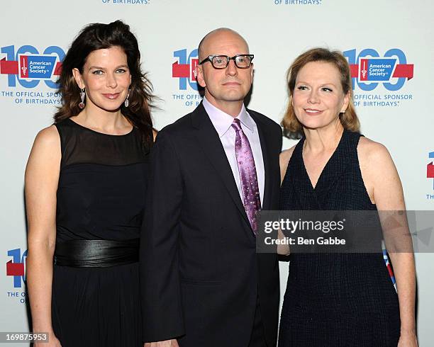 Jules Asner, Steven Soderbergh and Terre Blair Hamlisch attend One Centennial Sensation at Hudson Theatre on June 3, 2013 in New York City.