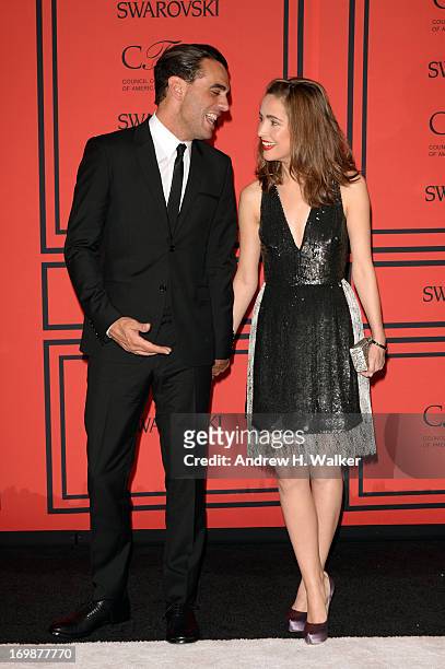 Bobby Cannavale and Rose Byrne attend 2013 CFDA Fashion Awards at Alice Tully Hall on June 3, 2013 in New York City.