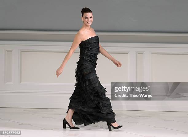Linda Evangelista onstage at the 2013 CFDA Fashion Awards on June 3, 2013 in New York, United States.