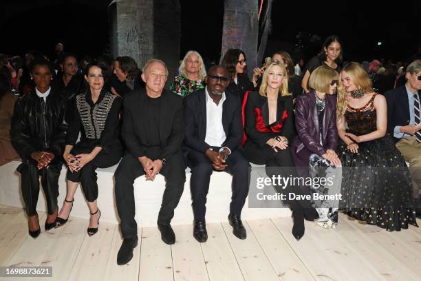 Letitia Wright, Eva Green, Francois-Henri Pinault, Editor-In-Chief of British Vogue Edward Enninful, Cate Blanchett, Dame Anna Wintour and Elle...