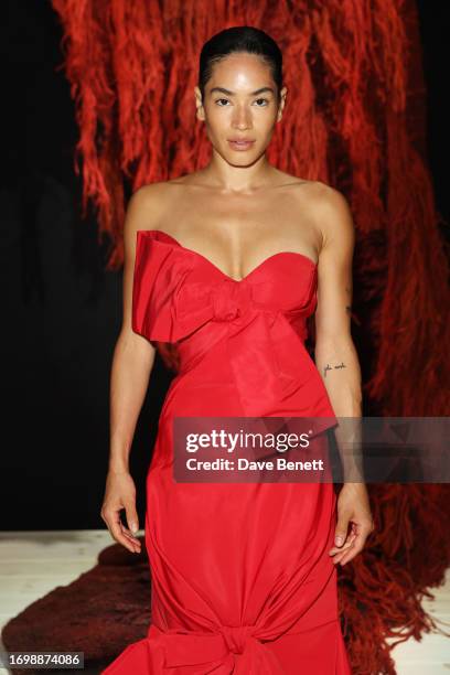 Mette Towley attends the Alexander McQueen SS24 show during Paris Fashion Week at Le Carreau du Temple on September 30, 2023 in Paris, France.