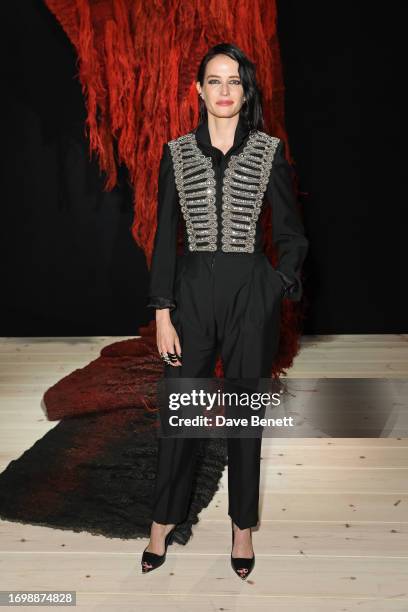 Eva Green attends the Alexander McQueen SS24 show during Paris Fashion Week at Le Carreau du Temple on September 30, 2023 in Paris, France.