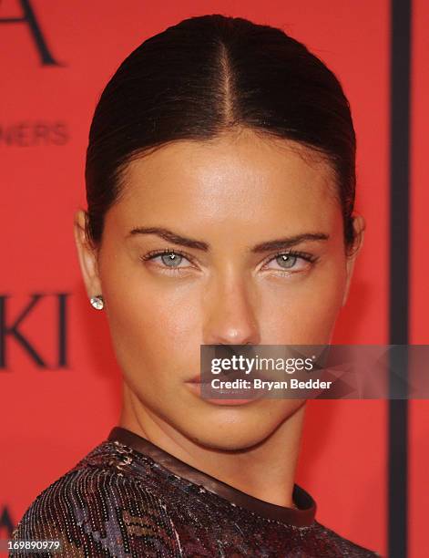 Adriana Lima attends 2013 CFDA FASHION AWARDS Underwritten By Swarovski - Red Carpet Arrivals at Lincoln Center on June 3, 2013 in New York City.