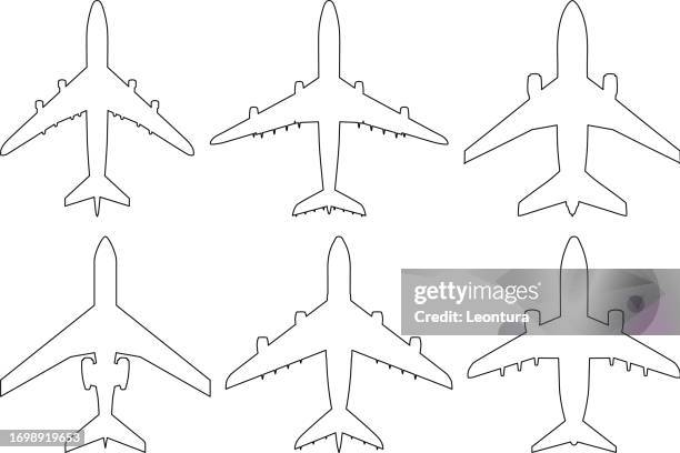stockillustraties, clipart, cartoons en iconen met planes - bedrijfsvliegtuig