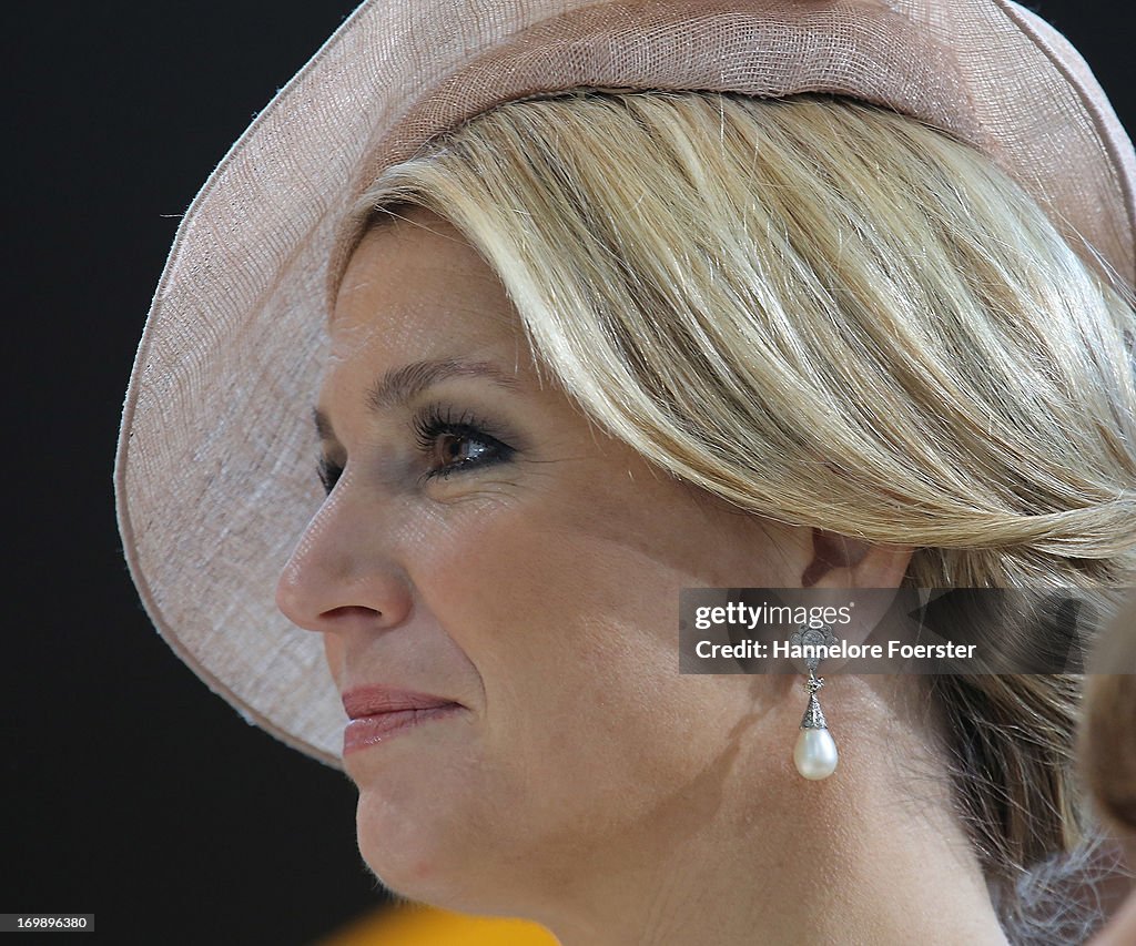 King Willem-Alexander And Queen Maxima Visit Hesse