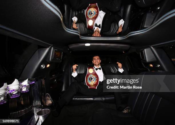 Cruiserweight fighter Marco Huck of Germany poses during a photocall on June 3, 2013 in Berlin, Germany.