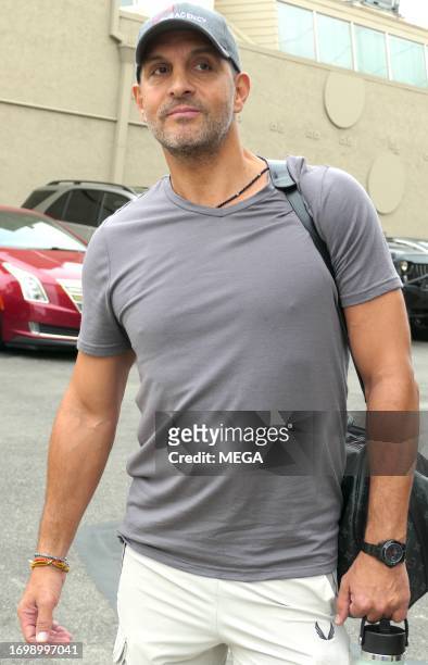 Mauricio Umanksy is seen arriving at the 'Dancing With The Stars' rehearsals on September 29, 2023 in Los Angeles, California.