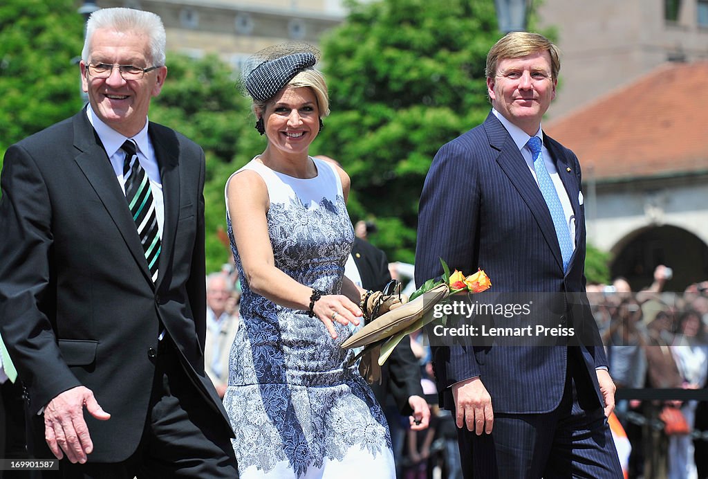 King Willem-Alexander And Queen Maxima Visit Baden-Wuerttemberg