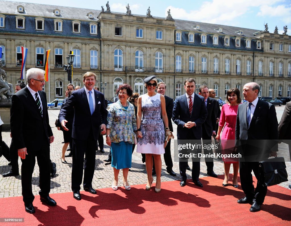 King Willem-Alexander and Queen Maxima of The Netherlands Visit Baden-Wuerttemberg