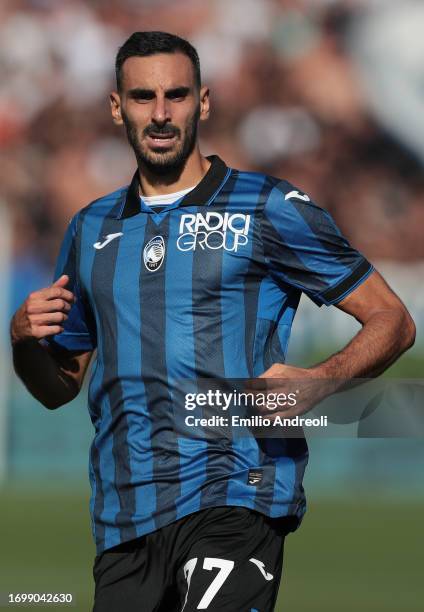 Davide Zappacosta of Atalanta BC looks on during the Serie A TIM match between Atalanta BC and Cagliari Calcio at Gewiss Stadium on September 24,...