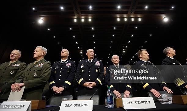 Military leaders, including all six members of the Joint Chiefs of Staff, Staff Judge Advocate to the Commandant of the Marine Corps Maj. Gen. Vaughn...