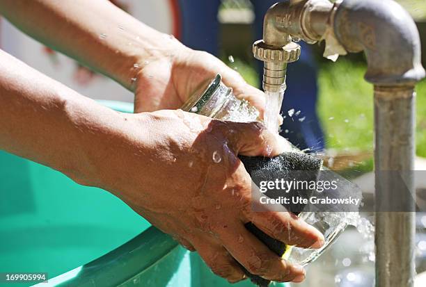 Water suppy through the help of a poverty oriented emergency relief form the KFW in the hills around Cochabamba, April 20, 2006 in Cochabamba,...