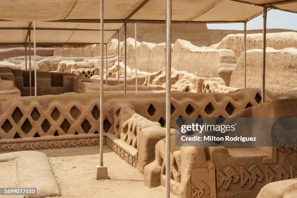 chan chan archaeological zone, trujillo perú - trujillo stock pictures, royalty-free photos & images
