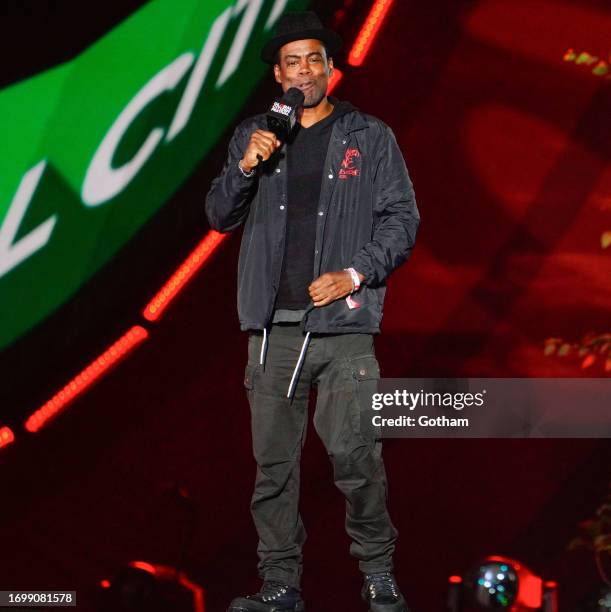 Chris Rock is seen at the 2023 Global Citizen Festival on September 22, 2023 in New York City.