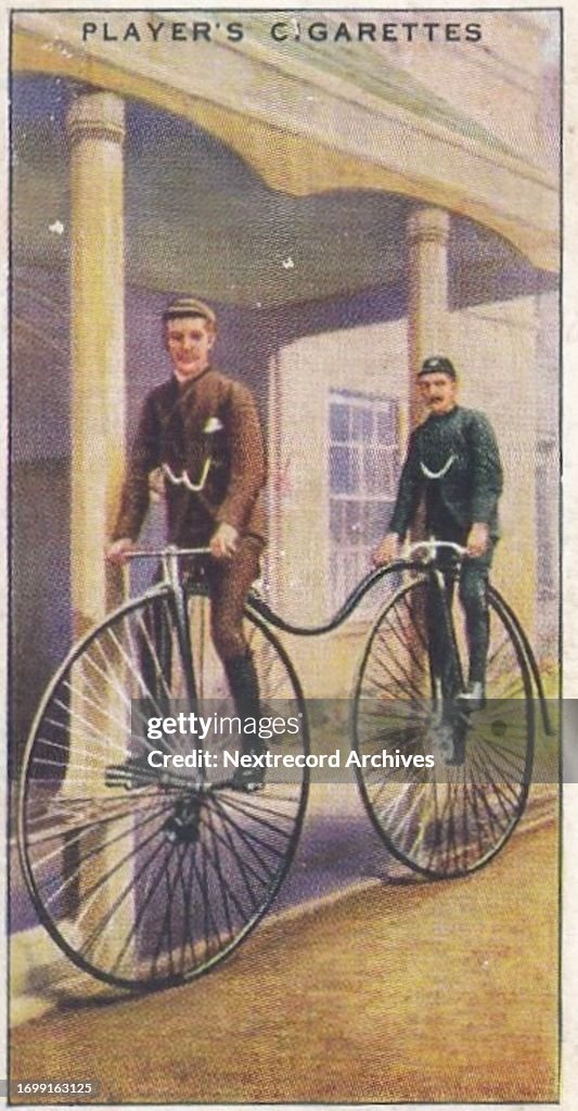 Collectible cigarette card, Cycling series, 1939