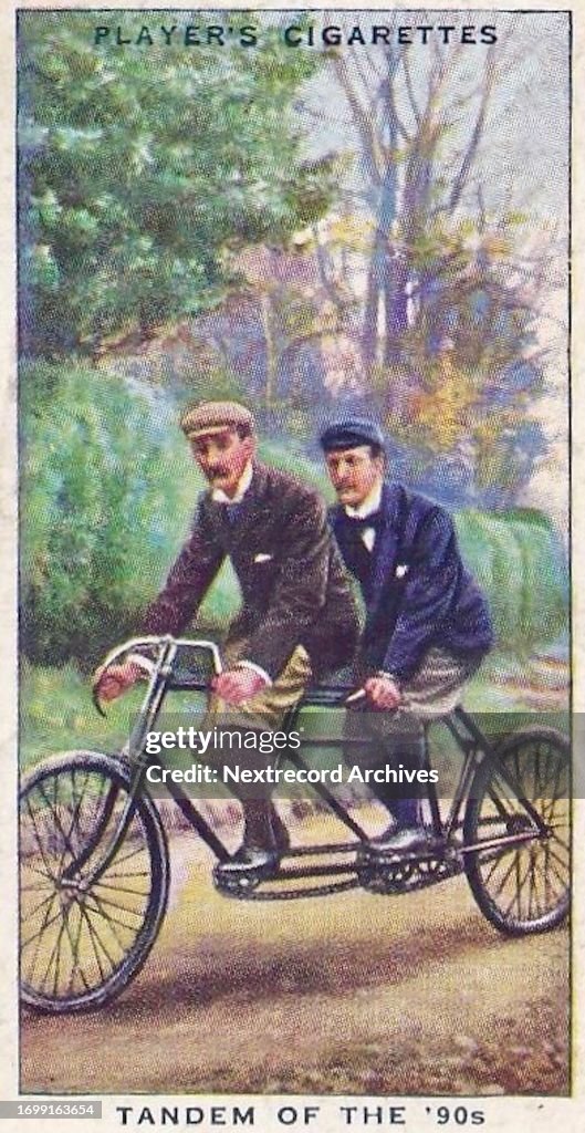 Collectible cigarette card, Cycling series, 1939