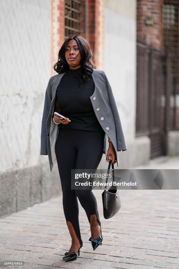 Street Style - Day 4 - Milan Fashion Week - Womenswear Spring/Summer 2024