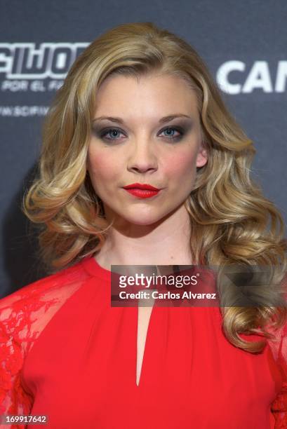 Actress Natalie Dormer attends the "Game Of Thrones" third season premiere at the Palafox cinema on June 4, 2013 in Madrid, Spain.