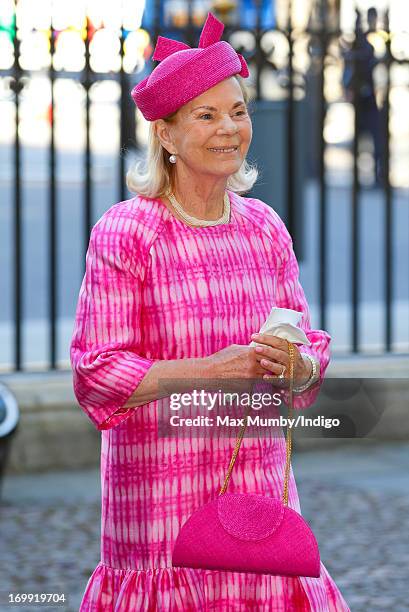Katharine, Duchess of Kent attends a service of celebration to mark the 60th anniversary of the Coronation of Queen Elizabeth II at Westminster Abbey...