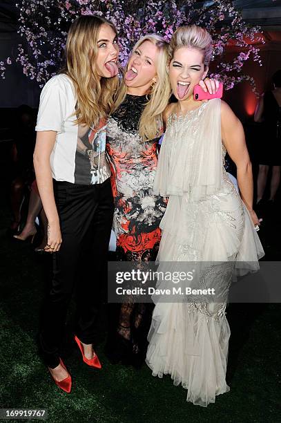 Cara Delevingne, Ellie Goulding and Rita Ora arrive at the Glamour Women of the Year Awards in association with Pandora at Berkeley Square Gardens on...