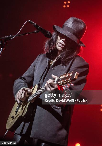 Sixto Rodriguez performs at Le Zenith on June 4, 2013 in Paris, France.