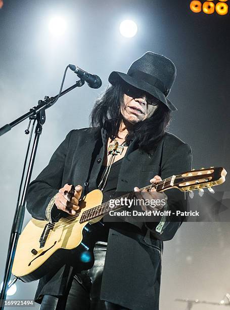 Sixto Rodriguez performs at Le Zenith on June 4, 2013 in Paris, France.