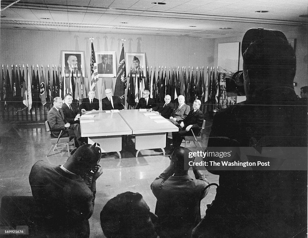 Warren Compony Members of the Warren Commission pose for their official picture ...
