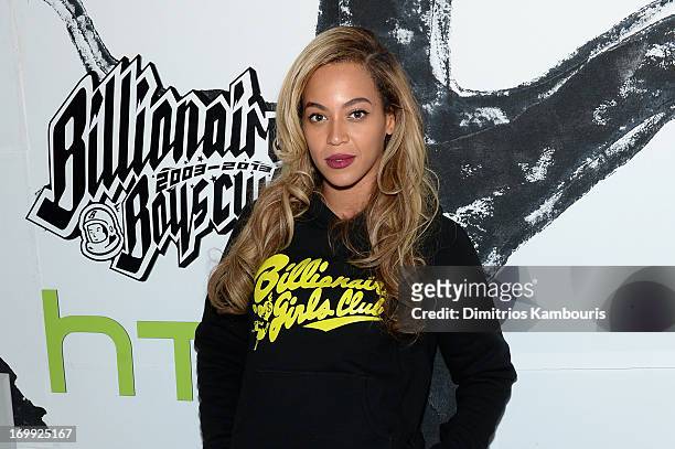 Singer Beyoncé attends the 10th anniversary party of Billionaire Boys Club presented by HTC at Tribeca Canvas on June 4, 2013 in New York City.