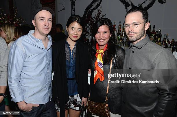 Artist KAWS, and guests attend the 10th anniversary party of Billionaire Boys Club presented by HTC at Tribeca Canvas on June 4, 2013 in New York...