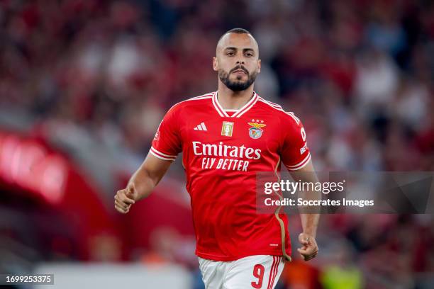 Arthur Cabral of Benfica during the Portugese Primeira Liga match between Benfica v FC Porto at the Estadio Da Luz on September 29, 2023 in Porto...