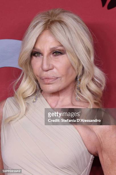 Donatella Versace attends the CNMI Sustainable Fashion Awards 2023 during the Milan Fashion Week Womenswear Spring/Summer 2024 on September 24, 2023...