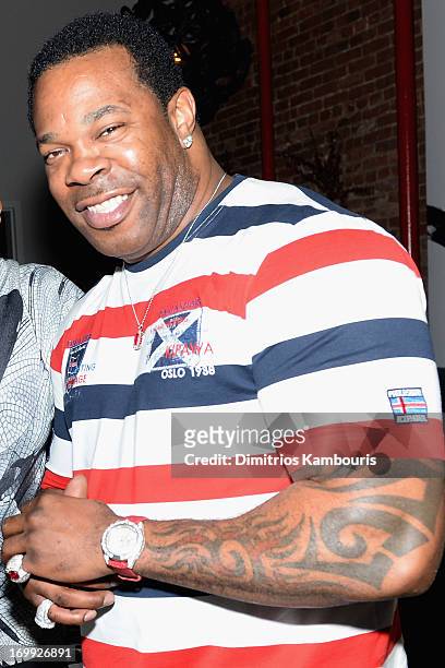 Busta Rhymes attends the 10th anniversary party of Billionaire Boys Club presented by HTC at Tribeca Canvas on June 4, 2013 in New York City.