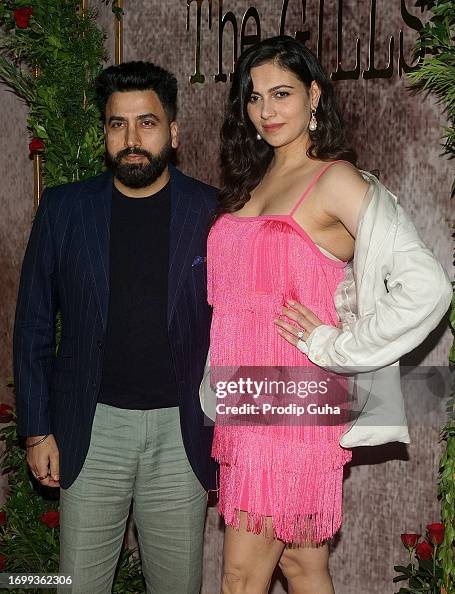 Gurikk Maan and Simran Kaur Mundi attend Aman Gill and Amrit