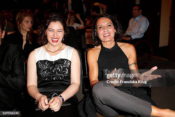 Esther Zimmering and Ulrike Folkerts attend the Studio Hamburg Nachwuchspreis 2013 at Thalia Theater on June 4, 2013 in Hamburg, Germany.