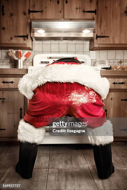 santa cozinhar - nádega imagens e fotografias de stock